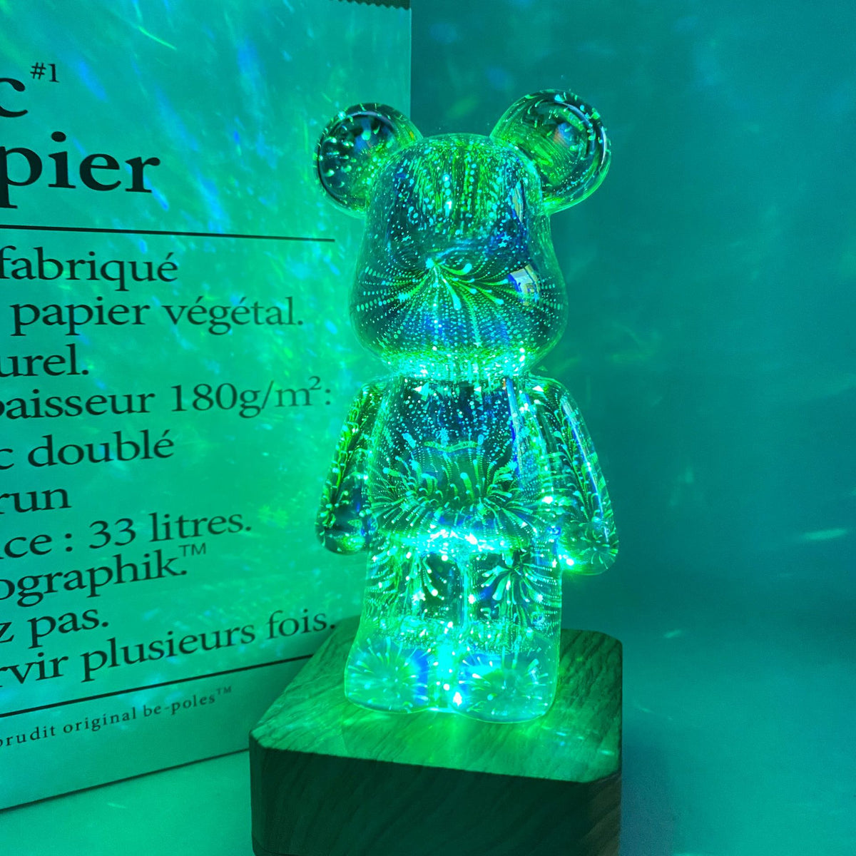 Galaxy Bear Lamp in use