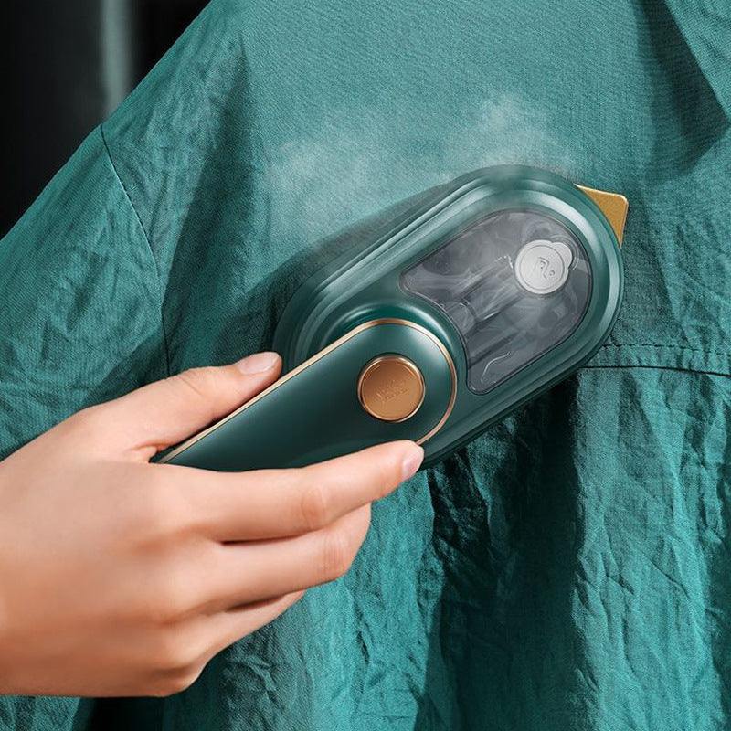 Portable Travel Steam Iron in use